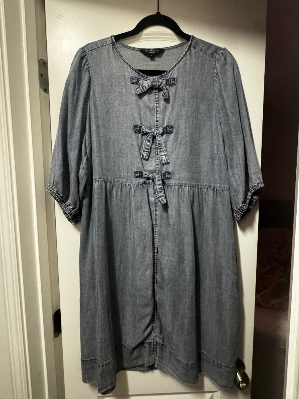 Faux blue jean dress size large